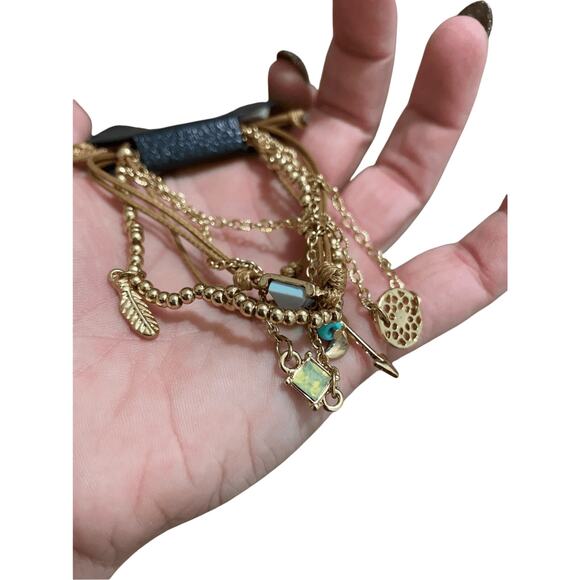 NWT Bangle Gold Mythical Bundle of Charmed Bracelets Western Boho Fairy Jewlery - Picture 5 of 6